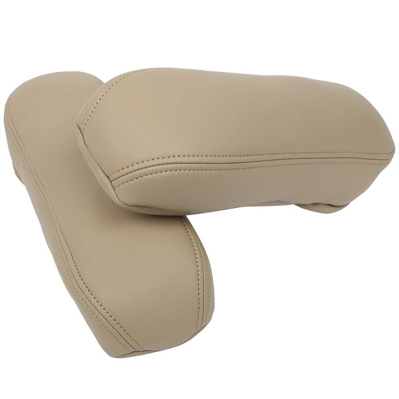 OCPTY Beige Leather Car Seat Armrest Cover - Compatible with
