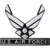 U.S. Air Force Hap Arnold Wings Chrome Auto Emblem