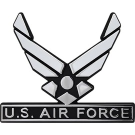 U.S. Air Force Hap Arnold Wings Chrome Auto Emblem