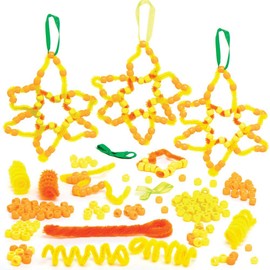 Baker Ross Daffodil Bead Decorations - Pack of 4, Craft Kits for Kids (AT585)