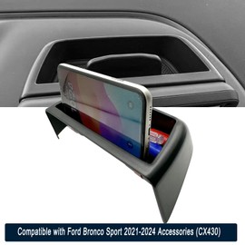 Nosxxus for 2021-2025 Ford Bronco Sport CX430 Center Console Screen Dashboard Organizer, Dashboard Organizer Insert Behind Screen Organizer,2024 Ford Bronco Glasses Tissue Tray