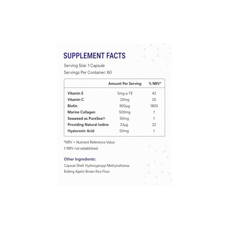 Collagen Supplements for Women & Men with Hyaluronic Acid, Biotin,