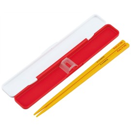 Skater ABC3AG-A Adult Chopsticks & Chopsticks Case Set, Antibacterial, 7.1 inches (18 cm), No Chatting, Made in Japan