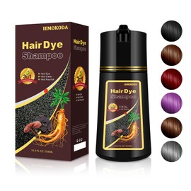 TYAYW 3 in 1 Hair Dye Shampoo for Gray Hair, 16.9 Fl Oz (Chestnut Brown for Men & Women)