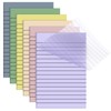 Yinder 6 Pack 180 Sheets Pastel Transparent Sticky Notes Translucent