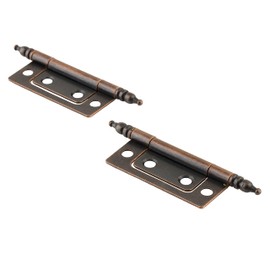 Antique Copper Non-Mortise Butt Hinge | Pack of 2 | Cabinet Door Hinges | Furniture Hardware | UA-256-AC
