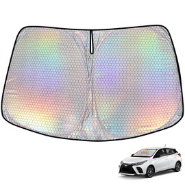 ZATOOTO FWQD100-Yaris Cross Windshield Sunshade for Toyota Yaris Cross 10 Series Vehicles, UV Protection, No Suction Cup Required, Light Shade, Heat Protection, Sun Shade, Heat Protection, Foldable