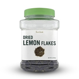 Kashan Dried Lemon Flakes, Lime, Limoo Omani, Great For Cooking and Food & Tea Flavoring. Aromatic Seasoning 8oz (226g)