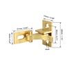 sourcing map Flip Door Latch 28x15mm Gate Latch Brass Bar