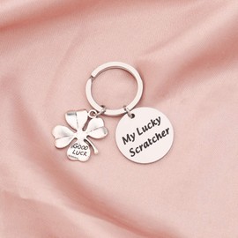 Zuo Bao Lucky Scratch Keychain Lucky Scratch Gift My Lucky Scratcher Jewelry Gift for Scratch Luckyer