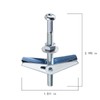 Wensilon (30 pcs) 1/8" Heavy Duty Drywall Anchors and Screws,Toggle