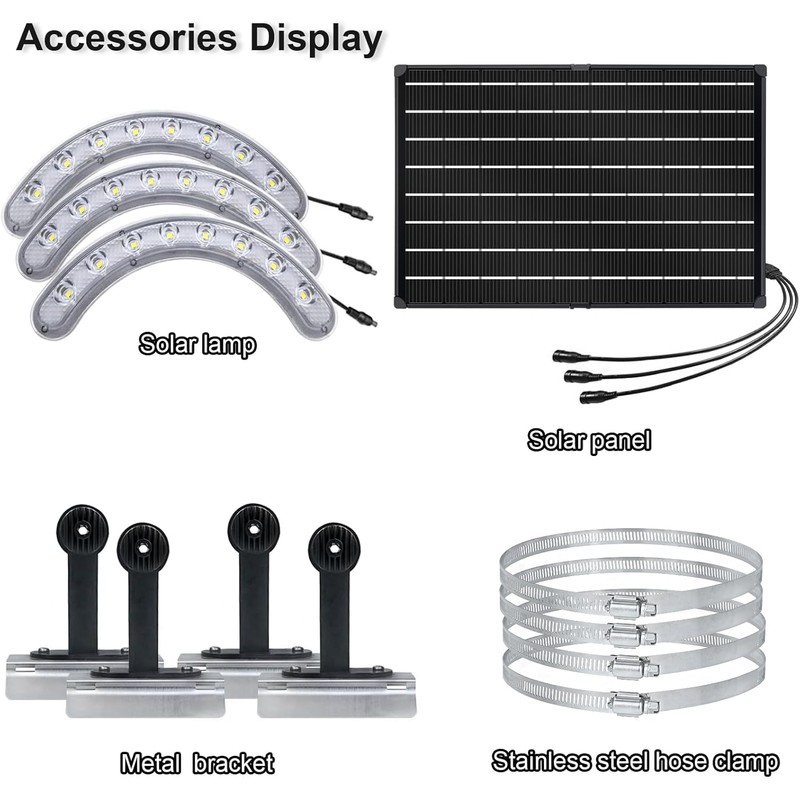RAYSLIT Solar Flag Pole Light 3300 Lumens Flagpole Light Solar