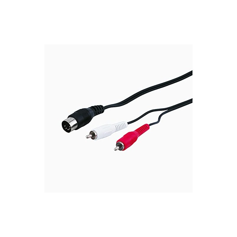 Wentronic 50014-GB 1.5m Audio Video Cable 5 pin DIN Plug