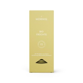 J. Hornig Bio Früchtetee, Früchtetee im Premium Pyramidenteebeutel, fruchtig-vollmundiger Geschmack, bio-zertifiziert, 25 biolgisch abbaubare Teebeutel