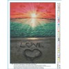 Abillyn Love Beach Sunset Cross Stitch Kit with Printed Pattern