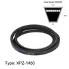 sourcing map XPZ1450 V-Belt Drive Belt 1450 mm Pitch Length