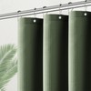 PANGSINNE Green Stall Shower Curtain Waffle Weave Fabric, Luxury Waterproof