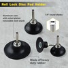 LEONTOOL 4 Pack Quick Change Disc Pad Holder Roll Lock