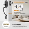 HOSOM Front Door Handle Set No Lock Exterior Door Handle