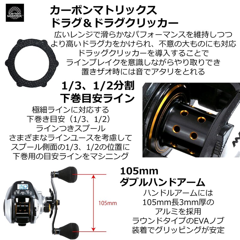 Abu Garcia MAX DLC DLC Standard Gear Model with Digital