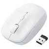 Elecom M-BL21DBSKWH Wireless Mouse, Silent, Antibacterial, 5 Buttons, 3 Adjustable