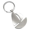 Sportigo ® Sailing Boat Keyring in Silver / Ship Boat