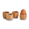 Zeller 25368 Egg Cups Set of 4 Bamboo Diameter 5