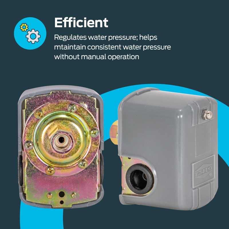 Eastman Pressure Switch, 30-50 PSI Preset, 1/4 in FPT Connection,