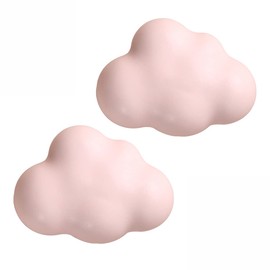 Ceramic Cabinet Knobs Door Furniture Handles Modern Knobs and Handles Kids Room Drawer Dresser Knob 2PCS (Matte Cartoon, Pink)