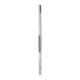 triangle Barbecue Tweezers - 13.8 in. (35 cm) - Stainless Steel Culinary Tweezers for Precise Grilling, Plating & Serving - Dishwasher Safe