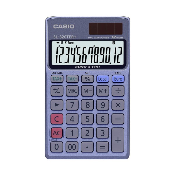 Casio SL320TER Pocket Calculator,Blue