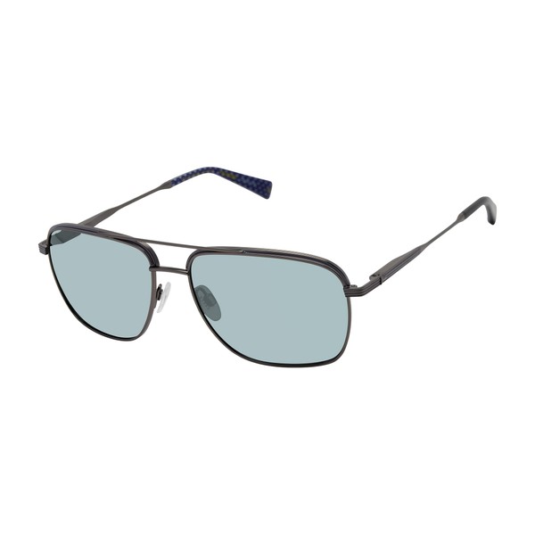 Ted Baker TMS206 Polarized Navigator Sunglasses for Men, 59 mm,