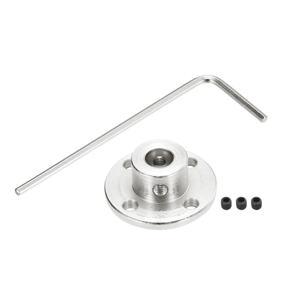 sourcing map 2 Pcs 8mm Flange Coupling Connector Rigid Guide
