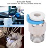 ViaGasaFamido 12Pcs Pneumatic Fitting Push Connector, CR10 M10 Thread 3D