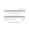 Asidrama 10 Pack 5 Inch(128mm) Brushed Satin Nickel Knurled Kitchen
