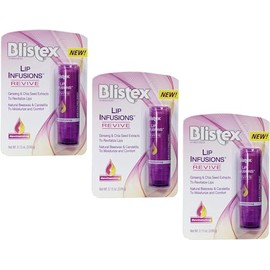 Blistex Lip Infusions Revive Lip Moisturizer 0.13 onzas (paquete de 3)