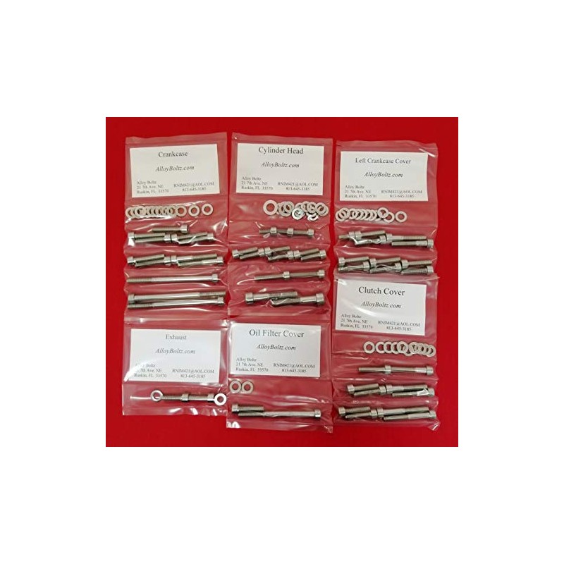 ALLOYBOLTZ - Compatible with The Yamaha 1987-2024 TW200 XT200 Polished