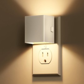 L LOHAS LED Night Light, 2 Pack Night Lights Plug into Wall, Dusk to Dawn Sensor, 0-100LM Adjustable Brightness, Soft White 3000K, Dimmable NightLight for Hallway, Bedroom, Stairway