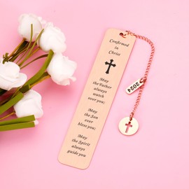 Confirmation Gifts for Teenage Girls Boys 2024 Catholic Confirmation Sponsor Gifts for Women Men Teen Boys Girls Faith Easter Religious Bible Verse Bookmark Baptism 1st Communion Gift for Book Lover