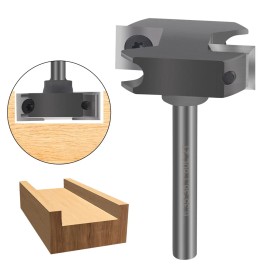 XCAN CNC Spoilboard Surfacing Router Bit 1/4 Shank 1-1/2'' Insert Wood Planer Bit
