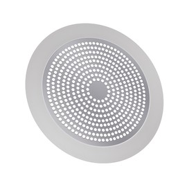 Round Shower Drain Cover Hair Catcher 5.5 inch, Hair Stopper for Bathtub Drain Bathroom Shower Drain Strainer Sink Protector Filter Weighted Stainless and Silicone Shield (5.5 in)