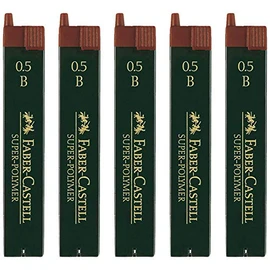 Faber-Castell Super Polymer Fine Leads (5 Cans, 0.5 B)