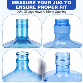 3 and 5 Gallon Water Jug Cap,Soft silicone material shrinkage,making it suitable for most water dispensers