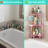 HapiRm Corner Shower Caddy Standing - 3 Tier Shower Organizer
