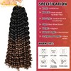 QUEENTAS 6 Pezzi Estensione Dei Capelli Intrecciati Primavera Trecce All'uncinetto