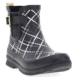 Western Chief Women's Waterproof Chelsea Rain Boot, Black, 11