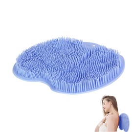 SUOXU Foot Scrubber for Shower, Foot Cleaner Massager Mat with Non-Slip Suction Cups, Foot Scrubber Mats-blue, 55cm, 5456