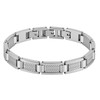 Feifuli Men's Stainless Steel Bracelet 7.5-8.9 Inches Solid Thick Chain