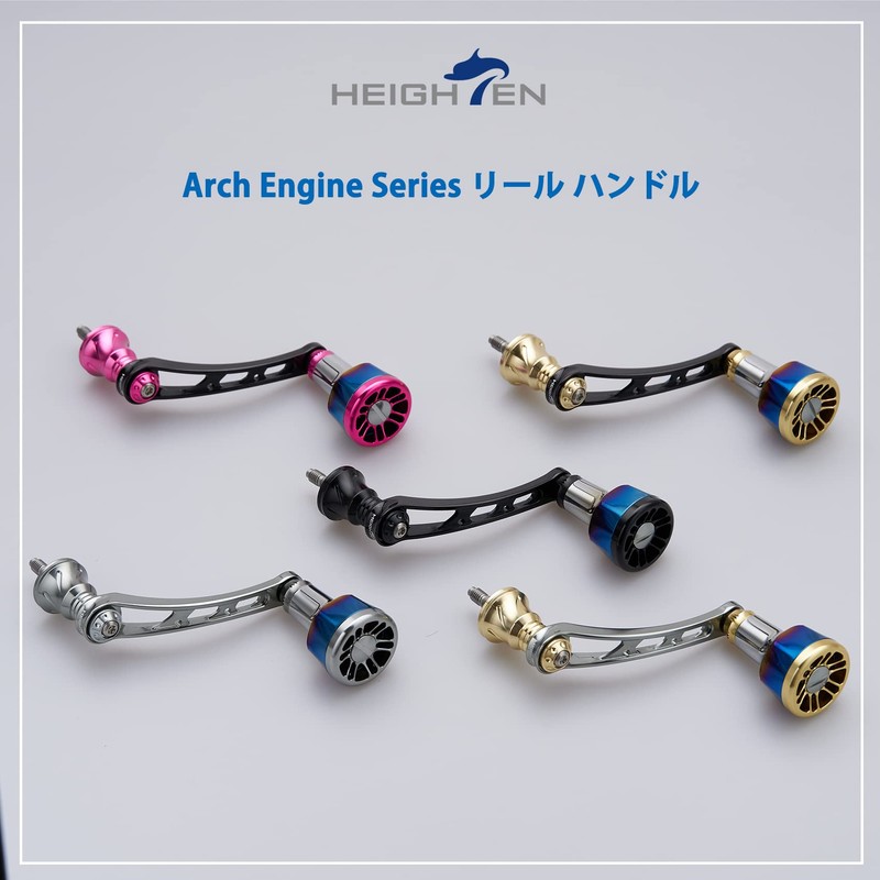 HEIGHTEN 2.2 inches (56 mm) Reel Handle Shimano Daiwa Universal