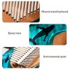 17 Keys Beech Wooden Thumb Finger Piano Mini Portable Musical